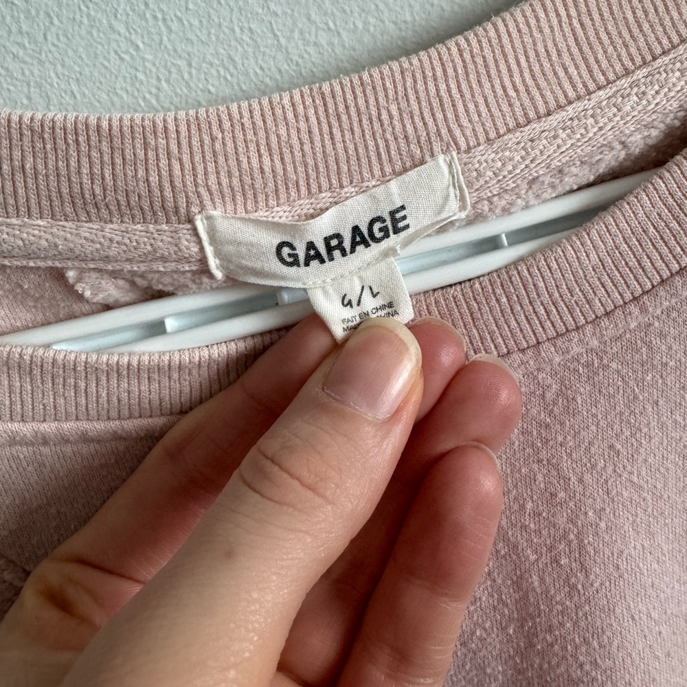 Garage- Pink Crew Neck - Picture 2 of 4